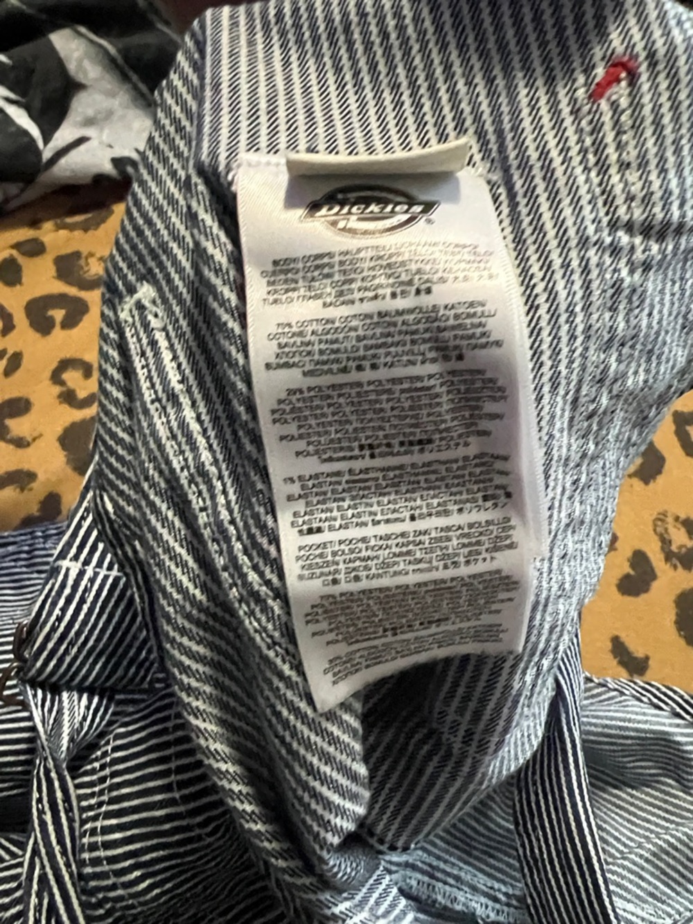 Dickies Blue and White Striped Women's Overalls Size Medium - Picture 5 of 5
